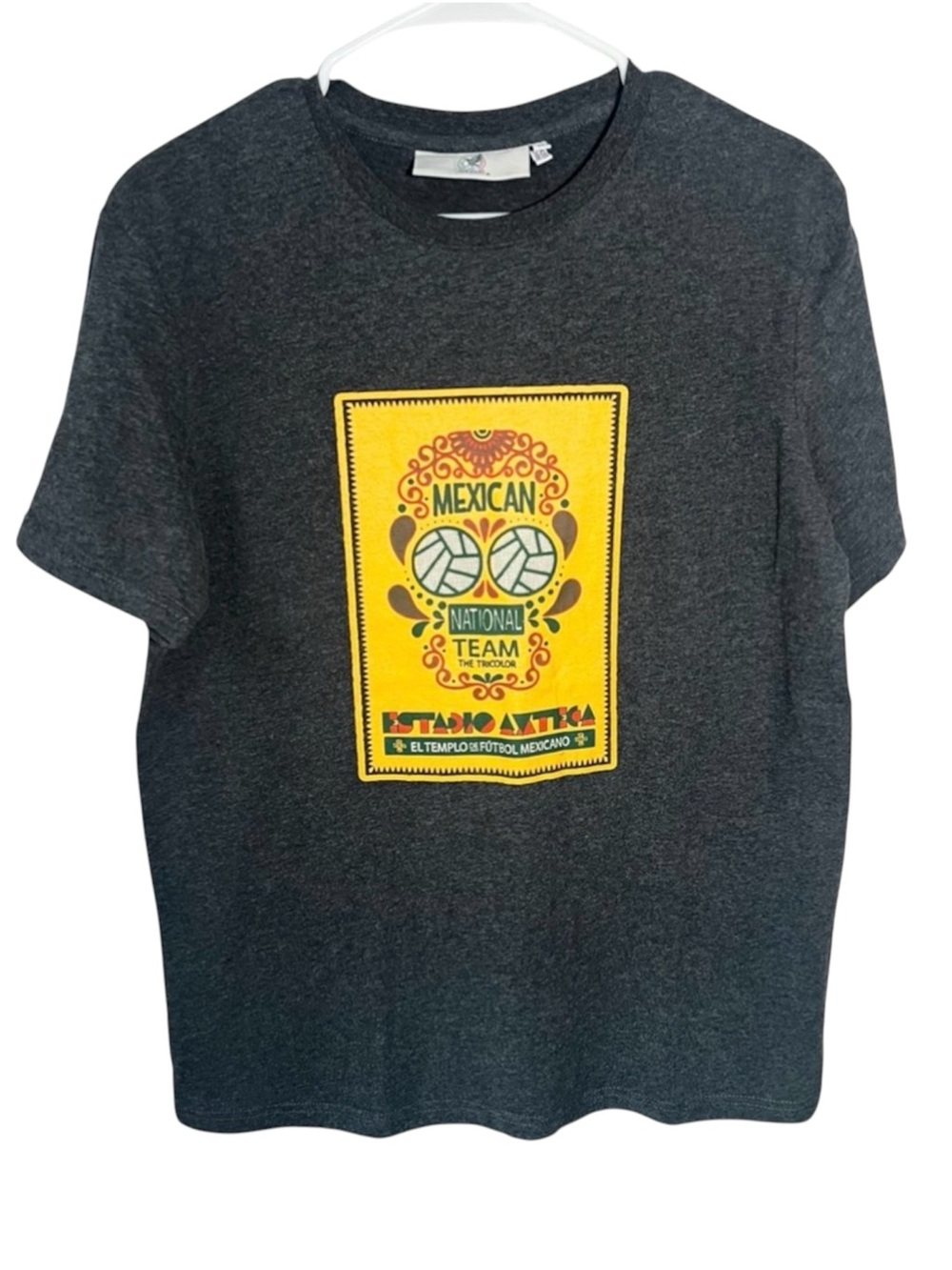 Men's Mexico National Soccer Team Gray Templo T-Shirt Tee Size Medium M